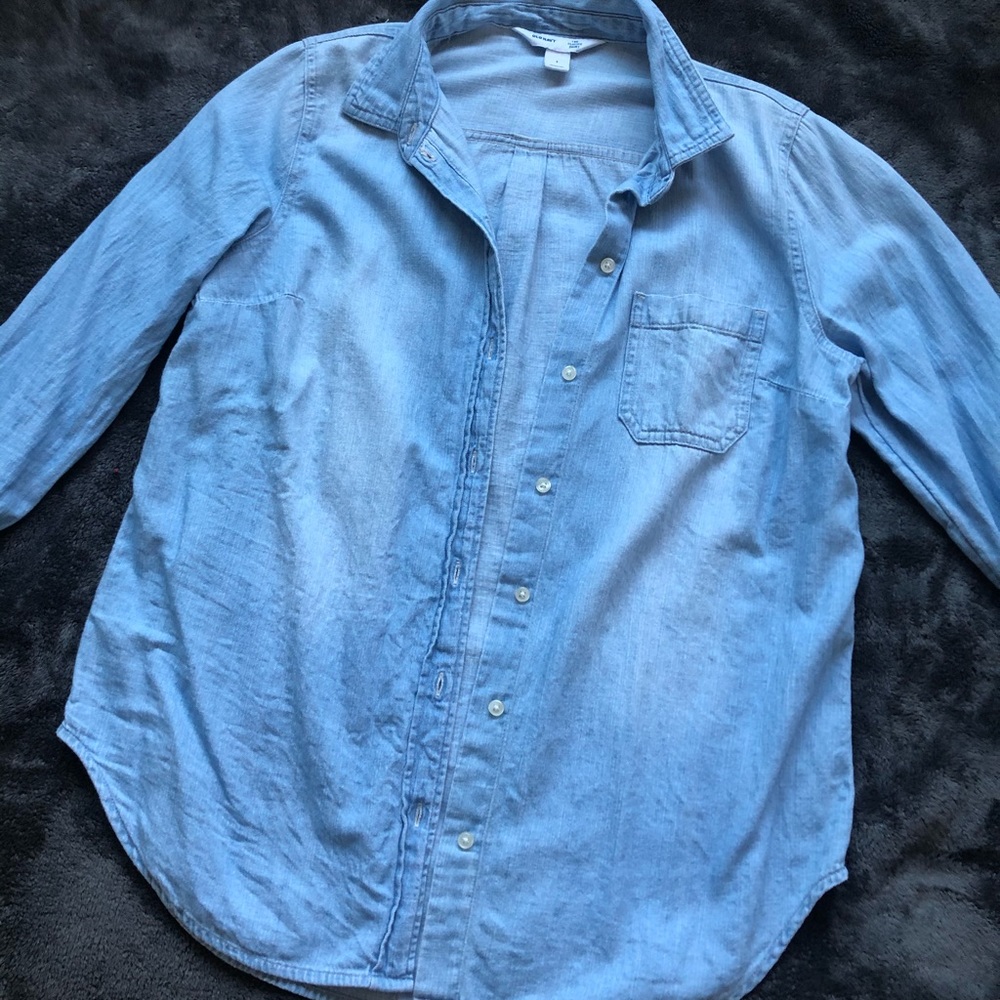 Denim button up shirt